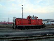 Die 363 819 am 05.01.2008 abgestellt in M�hldorf.