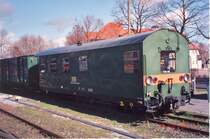 Hilfsger�tewagen der HSB abgestellt im Bf. Westentor (Wernigerode 22.3.2004)