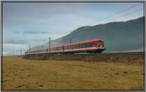 Triebwagen 4010 019 am IC 515  Therme Nova K�flach  von Innsbruck nach Graz.
Traboch 13.1.2008