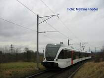 Thurbo GTW 770-3 Zwischen Andelfingen und Henggart am 18.01.08