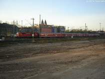 6. April 2007: RE mit unbekannter BR 111 verl�sst vom Freiburg(Breisg) Hbf