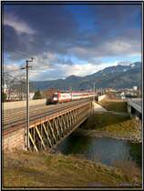 EU Lok 1216 226 f�hrt mit EC 100 Joze Plecnik von Laibach nach Prag
Leoben 18.1.2008