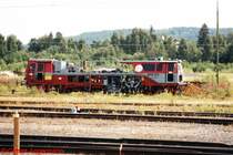 Schienenunterhaltfahrzeug SPR 011 oder 010-264 95 28 der Jan Eriksson AB am 02.08.1999 in Boden.