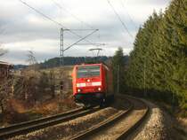 146 237-3  Karlsruhe  mit dem IRE 5191 nach Kreuzlingen am B�33 20.1.08