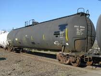 Ein amerikanischer Kesselwagen, aufgenommen am 19.1.2008 in Sealy (bei Houston, Texas).