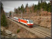 E-Loks 1014 012 + 018 fahren mit einem Messzug von Unzmarkt nach Knittelfeld
30.1.2008