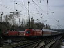 �BB 1116 013-2 mit CNL 13364 +45 W�rgl-Dortmund ,Einfahrt im Bochumer Hbf.,zeitgleich mit S1 nach Dortmund Hbf.(03.02.2008)