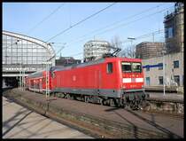 Hanse-Express Steht Zur Abfahrt Im Bahnhof Hamburg-Hbf Bereit Ziel Ist Rostock-Hbf 03.02.08