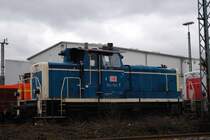 Eine V 364 762-5 stand am 01.02.2008 auf dem Rangierbahnhof in Hagen-Vorhalle. Sie tr�gt noch das alte blau/beige Kleid.
