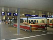 Entweder es gibt zu viele Verkehrsschilder f�r Autos oder zu viele Wegweiser f�r Bahnreisende, wie hier in Saarbr�cken Hbf!!! 31.01.08