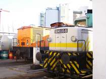 Die Gro�e mit ihrer kleinen Schwester vor der Arco Werkshalle in Karsdorf. Erkennt ihr, wem die Kleine geh�rt? 26.01.2008