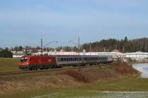 1116 178 mit OEC 564 bei Traunstein (26.01.2008)
