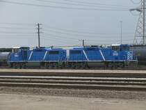 Die CEFX Loks 2033 und 2001 sind am 21.2.2008 in Houston (Texas) abgestellt.