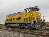 Die Union Pacific Lok 2673 am 21.2.2008 in Houston (Texas).