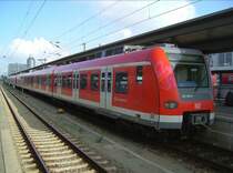 Der ET 423 284 am 31.10.2007 bei der Einfahrt in M�nchen Ost. 