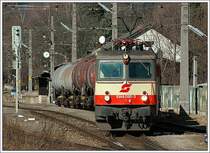 1044 092 bei Verschubarbeiten in Trofaiach am 25.2.2008.