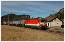 VG 76636 am 25.2.2008 bei der R�ckfahrt von Trofaiach nach Leoben-Donawitz, aufgenommen in St.Peter/Freienstein