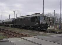CTL ST 43 R 001 am 12.03.2008 bei der Ausfahrt aus dem Bahnhof Guben