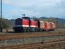 202 425-5 konnte am 10.03.08 in Bad Salzungen beim Rangieren beobachtet werden.