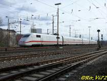 ICE 1 hat gerade Witten Hbf durchgefahren. 09.03.2008.