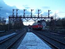 Seltenheit aber nicht gestern. Das Highlight des Tages 2x 218 im Gleisvorfeld von Bad Harzburg. Hinten 218 452 und vorne 218 450 (18.3.2008)