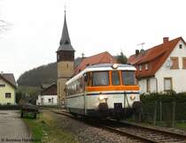 MAN VT 27 der SWEG als SWE70773 nach H�ffenhard in Untergimpern 17.3.08