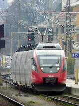 �BB- Talent  f�hrt am 08.03.08 in den Haupbahnhof von Innsbruck ein.