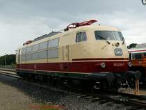 Die 103 226 war als klassische historische E-Lok ebenfalls auf der Jubil�umsausstellung zu sehen.
19.08.2007 Wegberg-Wildenrath (PCW)
