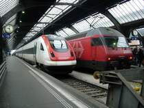 ICN und Re 460 treffen sich in Z�rich HB
