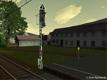 Ein Signal von bester Qualit�t. Hier ist ein Ausfahrsignal in Hausach zu sehen.