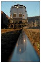 Die blaue Erika der Steierm�rkischen Landesbahnen am 18.3.2008 bei der Ankunft in Gratwein-Gratkorn als SLZ 98201 vom Cargo Center Graz kommend.