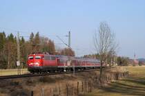 110 324 mit RB 30032 bei �bersee (25.02.2008)