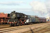Die Hanauer 503552-2 bei einem Abstecher mit dem  Zug der Erinnerung am 17.1.2008 in Bernburg