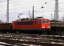 155 212-4 mit Ganzzug PKP-Eanos beladen mit Polenkohle.23.03.08 