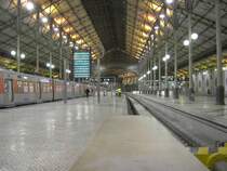 Der Bahnhof Rossio im Stadtzentrum von Lissabon nach seiner Renovierung im M�rz 2008.
