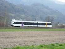 Ein Thurbo Buchs/SG - Sargans f�hrt in Sevelen durch. 24.03.08