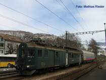 Dank den Ostern konnte der BDe 4/4 641 auch 4 Tage Ruhen und wartet nun den Einsatz f�r die G�terz�ge Morgen ab. am 24.03.08 in Balsthal