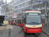 Be 4/6 der Forchbahn wartet ebenfals im Schneegest�ber im Stadelhofen am 24.03.08