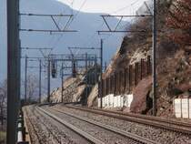 Diese Signalstellung versprach am 08.03.2008 unterhalb von Lalden f�r einmal Action an der L�tschberg-Bergstrecke...