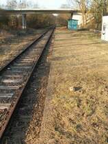 Bf. Schwarzenacker am 24.2.08 Blickrichtung Homburg Saar.