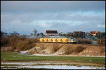 203 507-9 bef�rdert am 21.03.08 DGS 89919 nach Blaubeuren-Merkle, aufgenommen an der Remsbahn (KBS 786) bei Goldsh�fe.