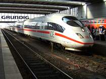 Ein ICE 3 am 31.10.2007 bei der Einfahrt in M�nchen Hbf. 