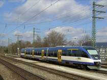 Der VT 725 der BOB am 24.03.2008 in M�nchen Pasing. 