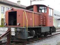 SBB - Diesellok Tm 2/2 9673 ohne Motor abgestellt im SBB G�terbahnhof von Biel / Bienne am 06.04.2008