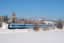 223 061 (Arriva) mit Alx 86208 in Stein im Allg�u (06.03.2008)