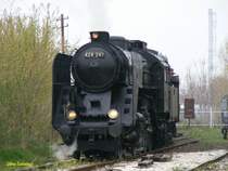 Heimkehr nach der ersten planm��igen Nostalgiefahrt des Jahres entlang der Donau.
424 247 am 05.04.2008 in Budapest