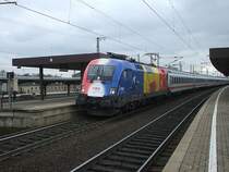 1116 056-1 (EM-Lok Rum�nien) mit dem IC 2082  K�nigssee  am 7.4.2008 in G�ttingen