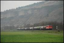 Eine 140er ist mit ihrem �ler unterwegs in Richtung W�rzburg. Aufgenommen am 05.04.08 in Th�ngersheim.