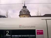 Der neue Name des ICE3 403 035! Aufgenommen w�hrend der Taufe am 19.04.08 in Konstanz.