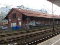 G�terschuppen Bremen-Vegesack vor der  Groner D�ne , 8.3.2008